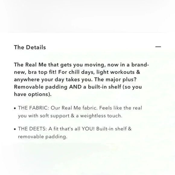 NWT OFFLINE by aerie real me low key long line sports bra XS in tan camo - Picture 13 of 15